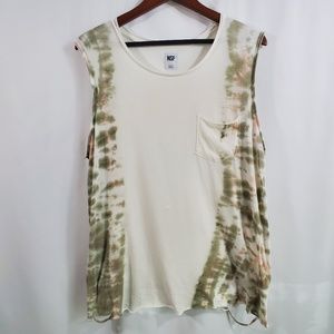 NSF Distressed Pocket Tank Top - Small